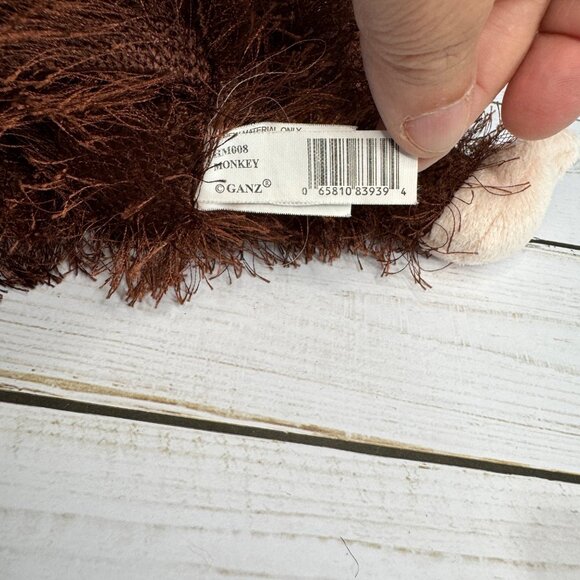 Pair Of Ganz Cheeky Monkey 7" Plush Toys - Brown & Tan - Soft Stuffed Animals - Picture 10 of 10